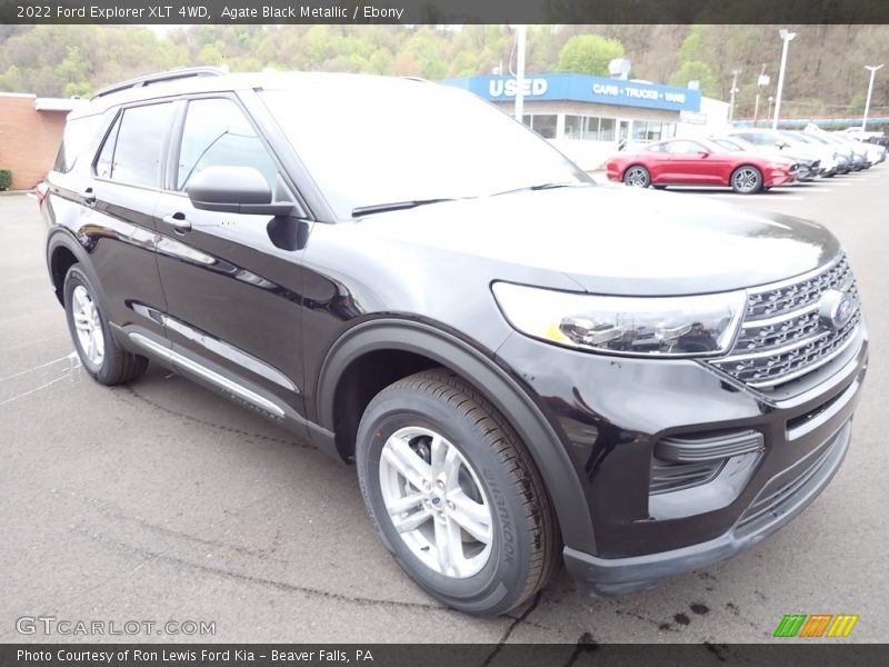 Agate Black Metallic / Ebony 2022 Ford Explorer XLT 4WD