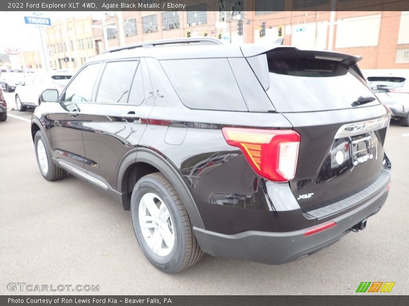 Agate Black Metallic / Ebony 2022 Ford Explorer XLT 4WD