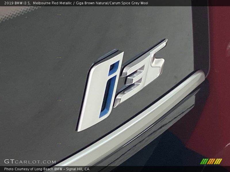 Melbourne Red Metallic / Giga Brown Natural/Carum Spice Grey Wool 2019 BMW i3 S