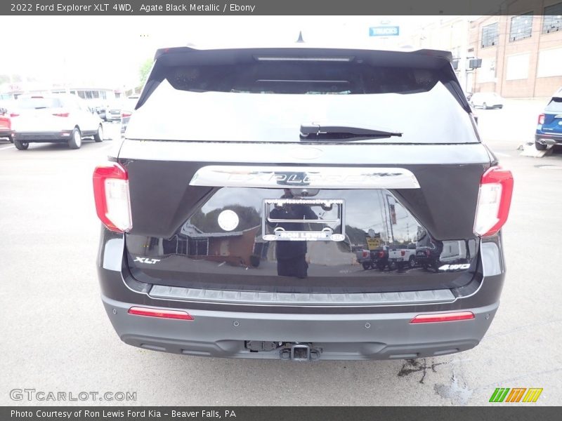 Agate Black Metallic / Ebony 2022 Ford Explorer XLT 4WD