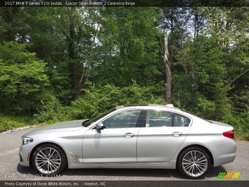 Glacier Silver Metallic / Canberra Beige 2017 BMW 5 Series 530i Sedan