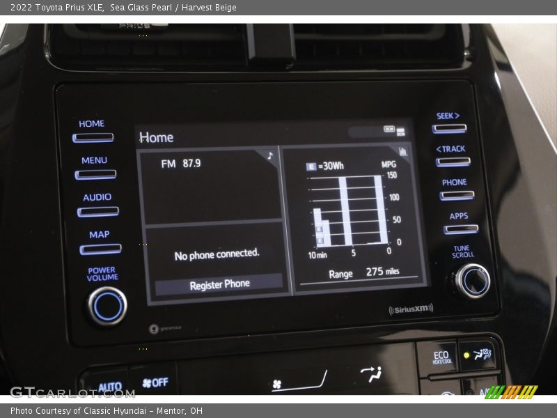 Controls of 2022 Prius XLE