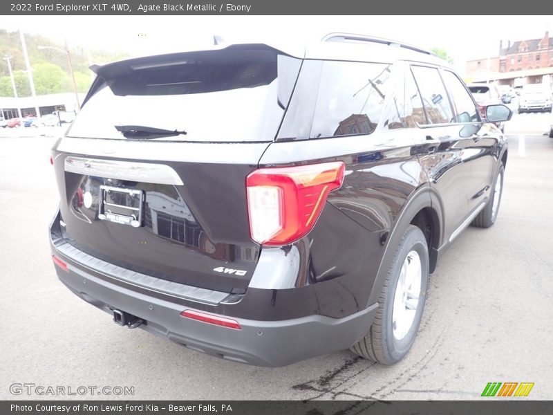 Agate Black Metallic / Ebony 2022 Ford Explorer XLT 4WD