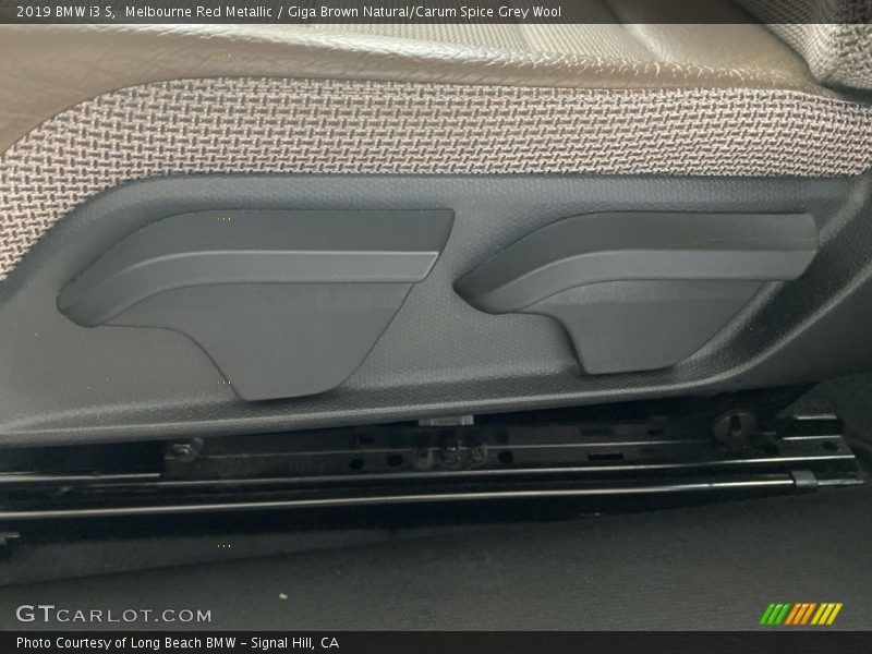 Melbourne Red Metallic / Giga Brown Natural/Carum Spice Grey Wool 2019 BMW i3 S