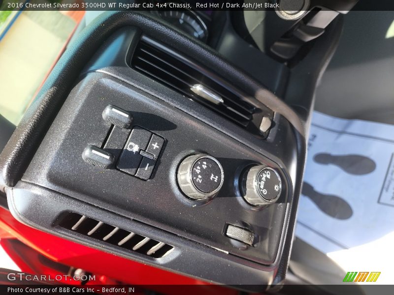 Red Hot / Dark Ash/Jet Black 2016 Chevrolet Silverado 3500HD WT Regular Cab 4x4 Chassis
