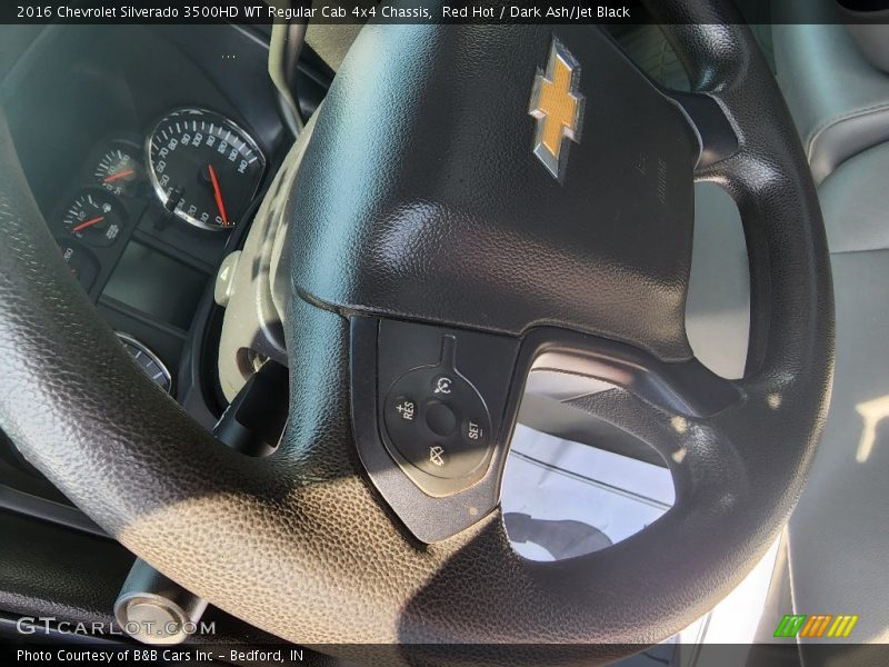 Red Hot / Dark Ash/Jet Black 2016 Chevrolet Silverado 3500HD WT Regular Cab 4x4 Chassis