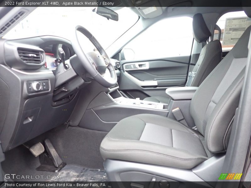 Agate Black Metallic / Ebony 2022 Ford Explorer XLT 4WD