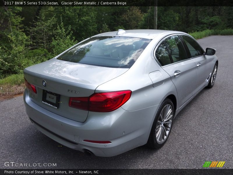 Glacier Silver Metallic / Canberra Beige 2017 BMW 5 Series 530i Sedan