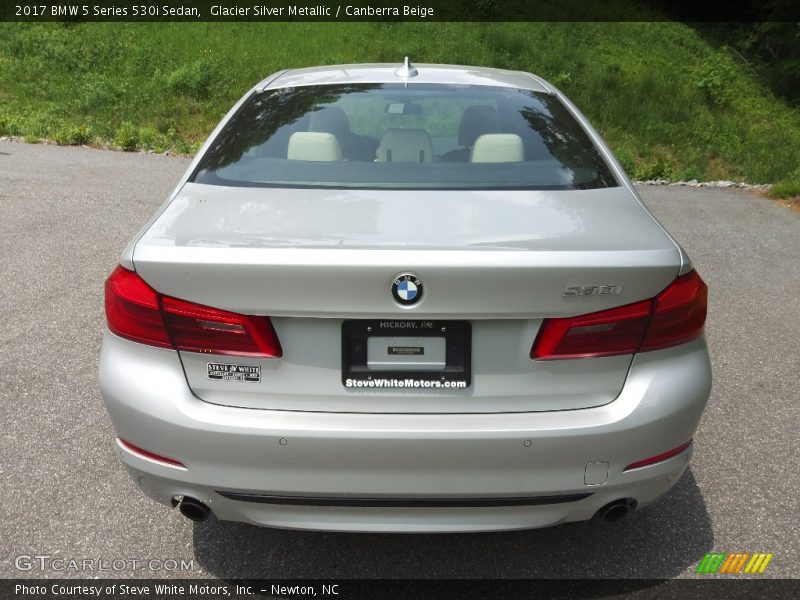 Glacier Silver Metallic / Canberra Beige 2017 BMW 5 Series 530i Sedan