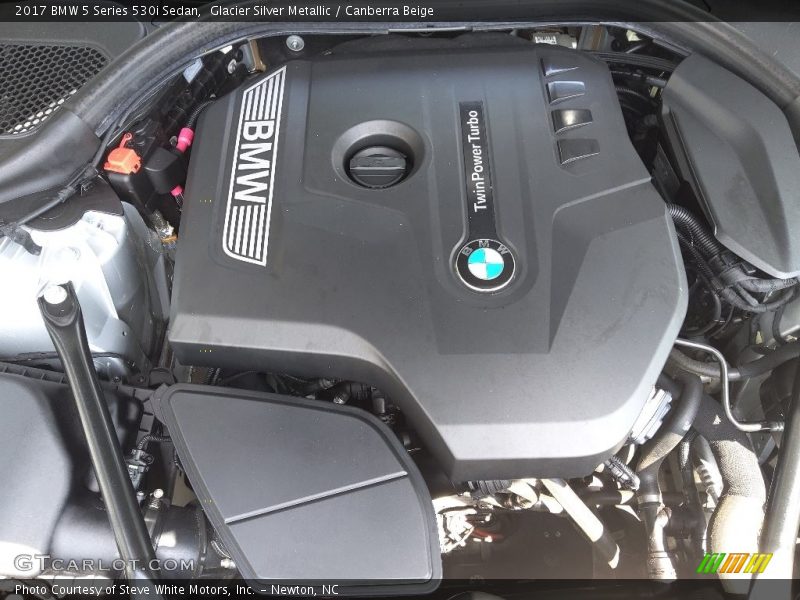 Glacier Silver Metallic / Canberra Beige 2017 BMW 5 Series 530i Sedan