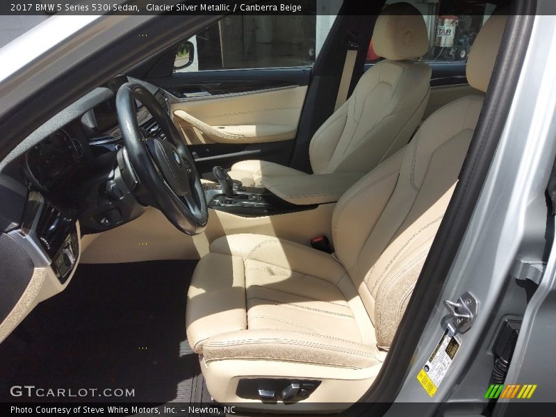 Glacier Silver Metallic / Canberra Beige 2017 BMW 5 Series 530i Sedan