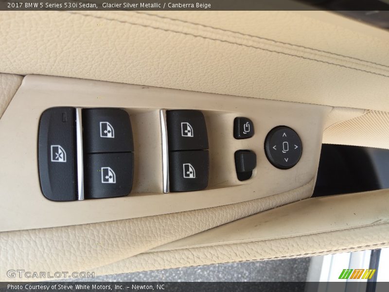 Glacier Silver Metallic / Canberra Beige 2017 BMW 5 Series 530i Sedan