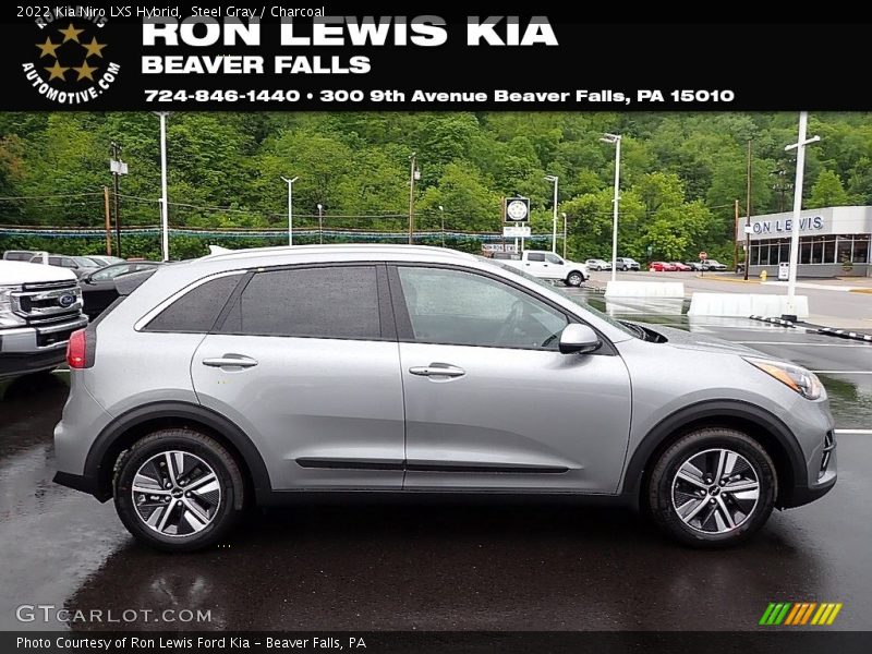 Steel Gray / Charcoal 2022 Kia Niro LXS Hybrid