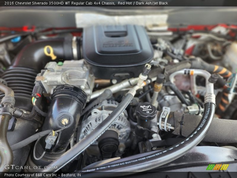 Red Hot / Dark Ash/Jet Black 2016 Chevrolet Silverado 3500HD WT Regular Cab 4x4 Chassis