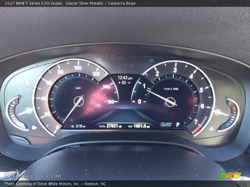 Glacier Silver Metallic / Canberra Beige 2017 BMW 5 Series 530i Sedan