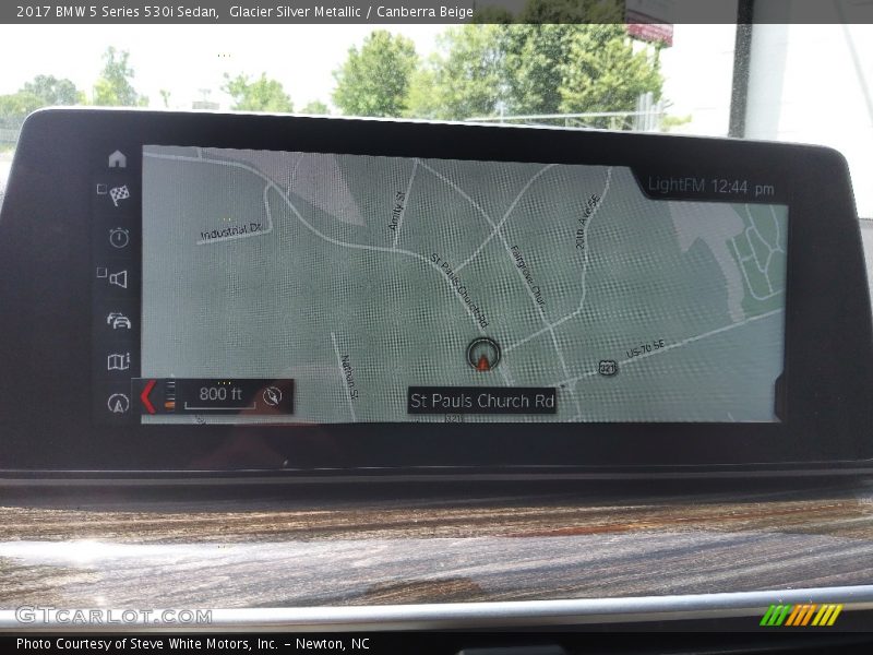 Glacier Silver Metallic / Canberra Beige 2017 BMW 5 Series 530i Sedan