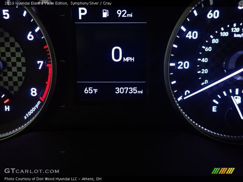 Symphony Silver / Gray 2019 Hyundai Elantra Value Edition