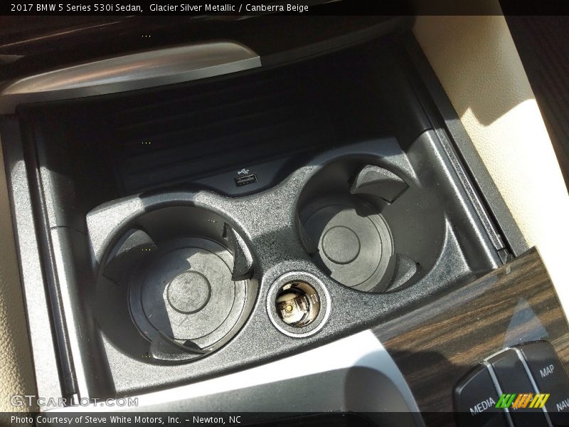 Glacier Silver Metallic / Canberra Beige 2017 BMW 5 Series 530i Sedan