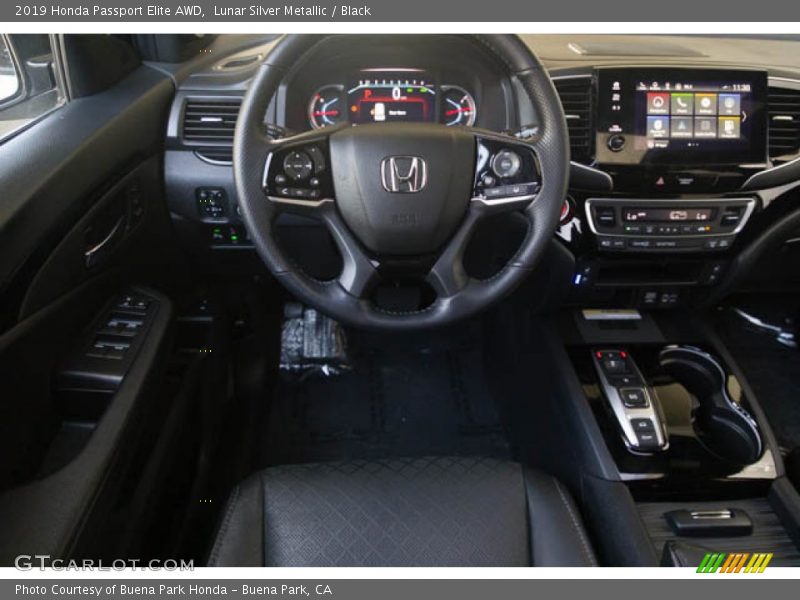 Lunar Silver Metallic / Black 2019 Honda Passport Elite AWD