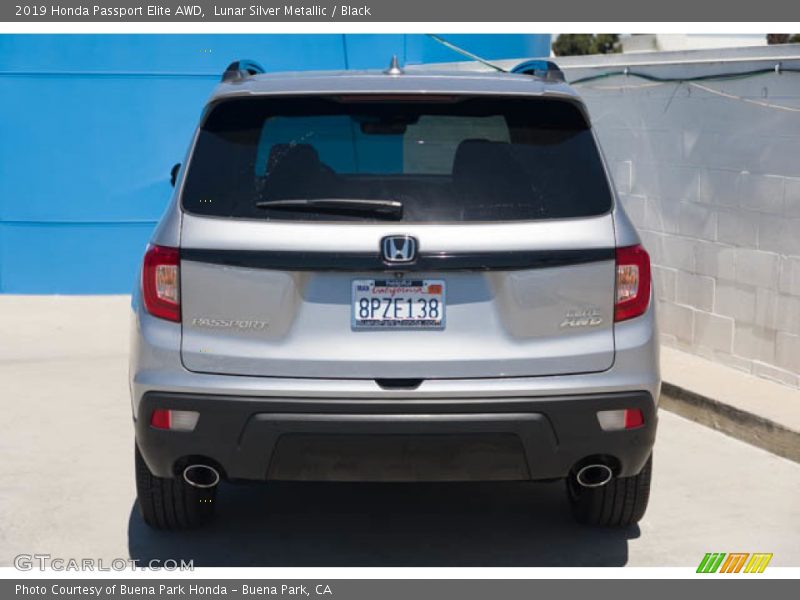 Lunar Silver Metallic / Black 2019 Honda Passport Elite AWD