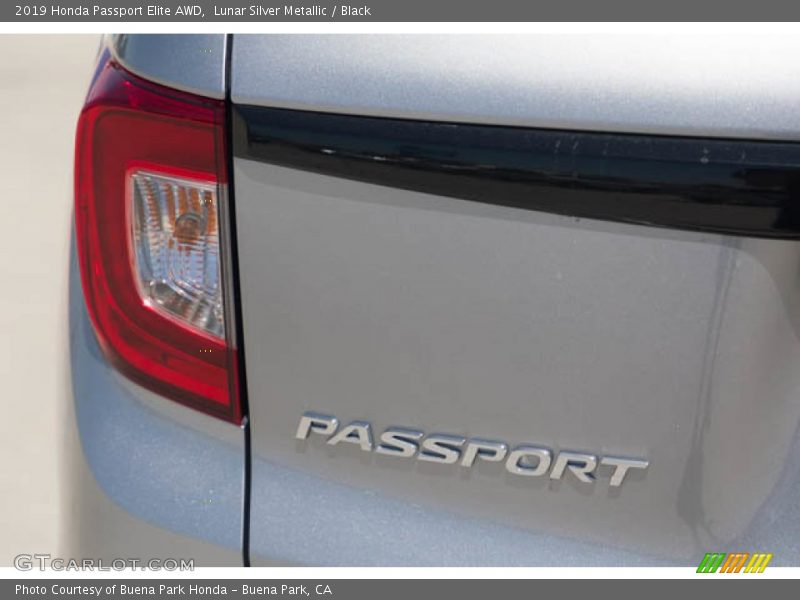 Lunar Silver Metallic / Black 2019 Honda Passport Elite AWD