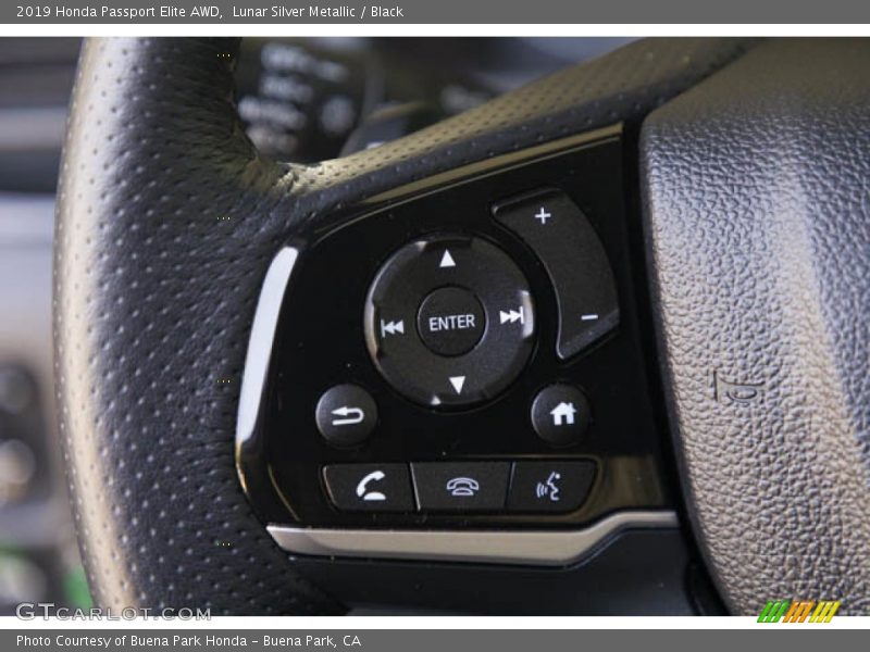 Lunar Silver Metallic / Black 2019 Honda Passport Elite AWD