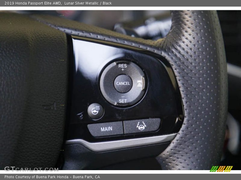 Lunar Silver Metallic / Black 2019 Honda Passport Elite AWD