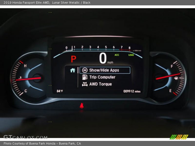 Lunar Silver Metallic / Black 2019 Honda Passport Elite AWD