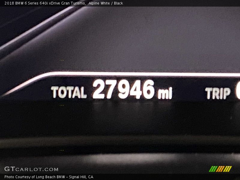 Alpine White / Black 2018 BMW 6 Series 640i xDrive Gran Turismo
