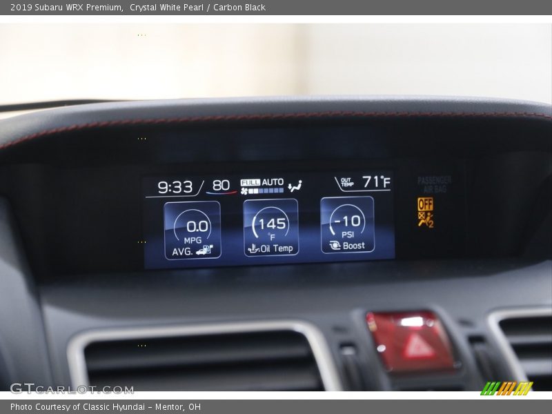  2019 WRX Premium Premium Gauges