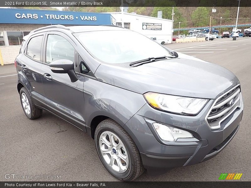 Smoke Metallic / Ebony Black 2021 Ford EcoSport SE