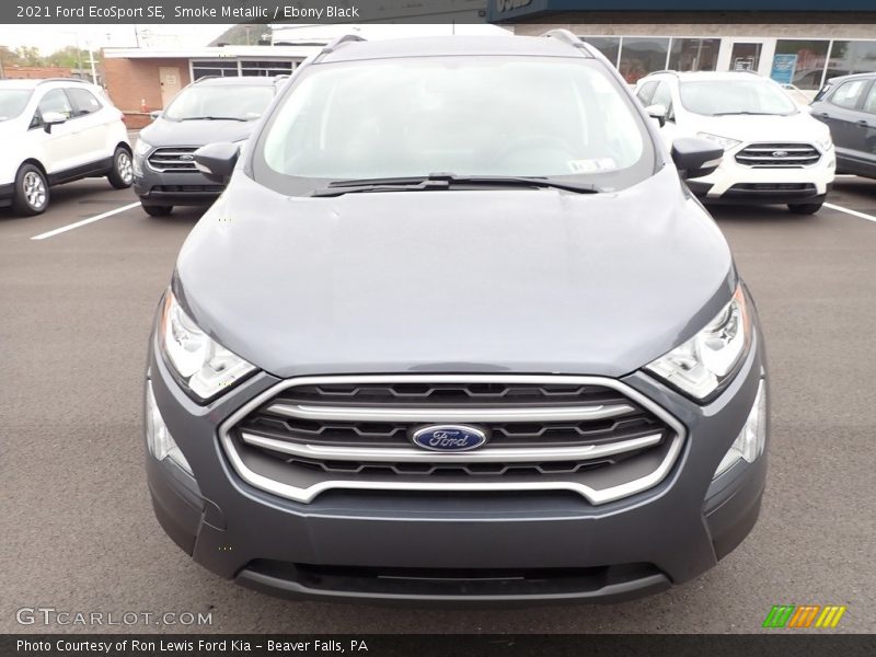 Smoke Metallic / Ebony Black 2021 Ford EcoSport SE