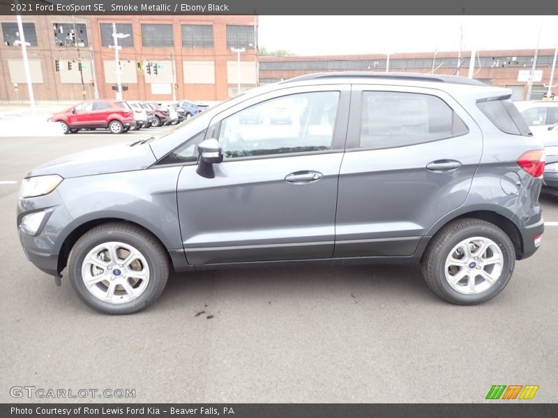 Smoke Metallic / Ebony Black 2021 Ford EcoSport SE