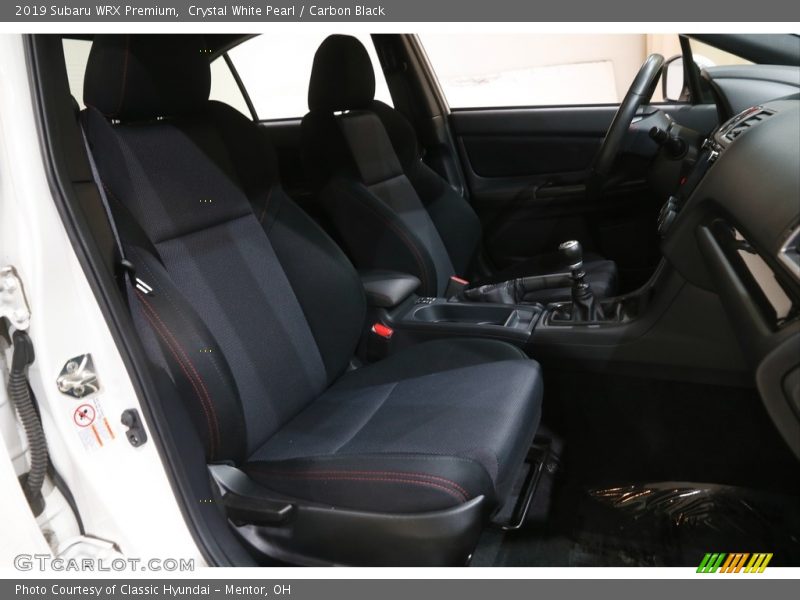 Crystal White Pearl / Carbon Black 2019 Subaru WRX Premium