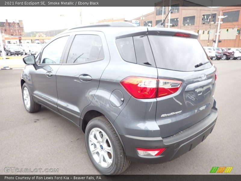 Smoke Metallic / Ebony Black 2021 Ford EcoSport SE