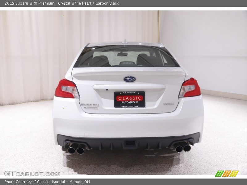 Crystal White Pearl / Carbon Black 2019 Subaru WRX Premium