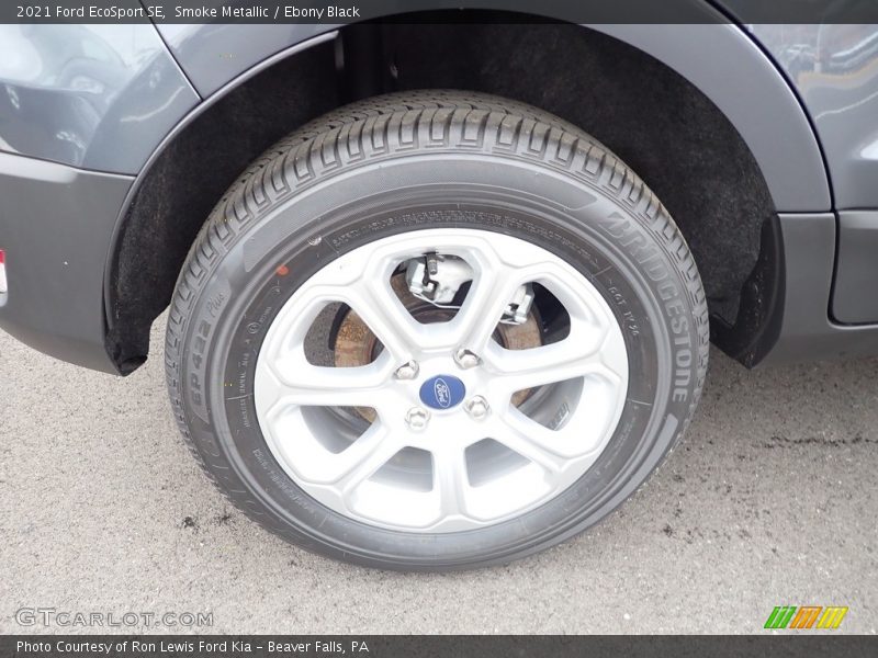 Smoke Metallic / Ebony Black 2021 Ford EcoSport SE