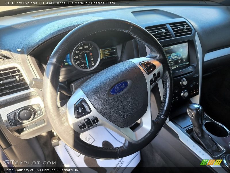 Kona Blue Metallic / Charcoal Black 2011 Ford Explorer XLT 4WD