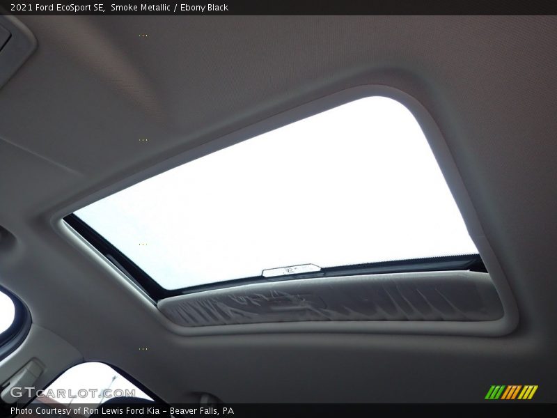 Smoke Metallic / Ebony Black 2021 Ford EcoSport SE