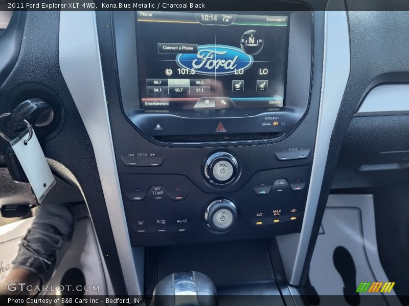 Kona Blue Metallic / Charcoal Black 2011 Ford Explorer XLT 4WD