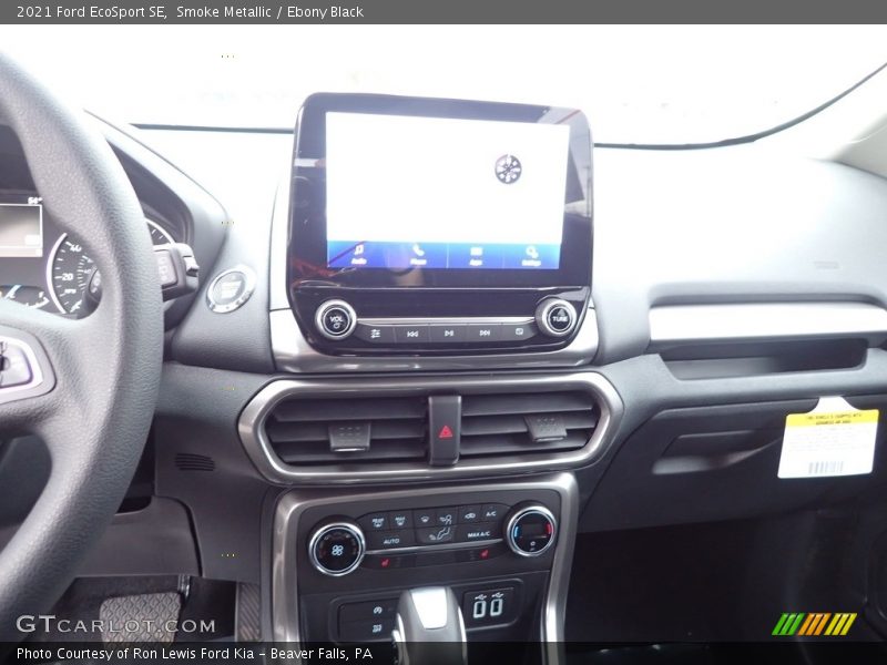 Smoke Metallic / Ebony Black 2021 Ford EcoSport SE