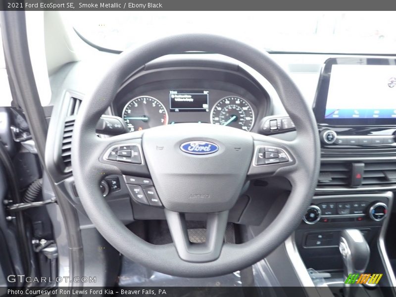 Smoke Metallic / Ebony Black 2021 Ford EcoSport SE