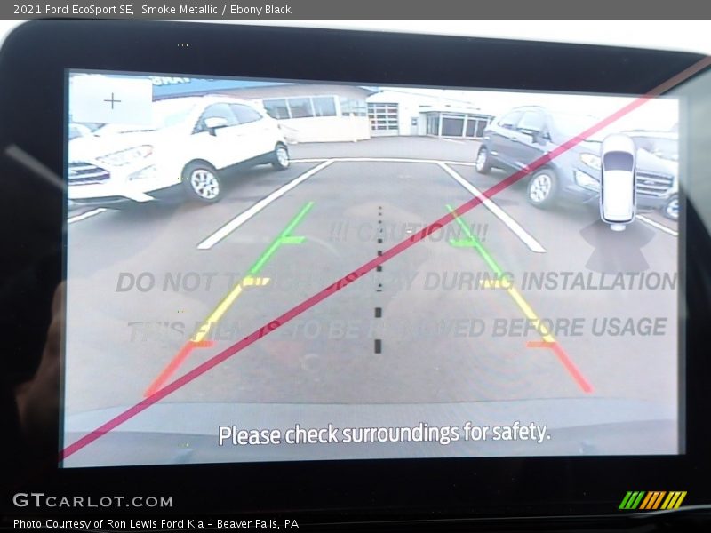 Smoke Metallic / Ebony Black 2021 Ford EcoSport SE
