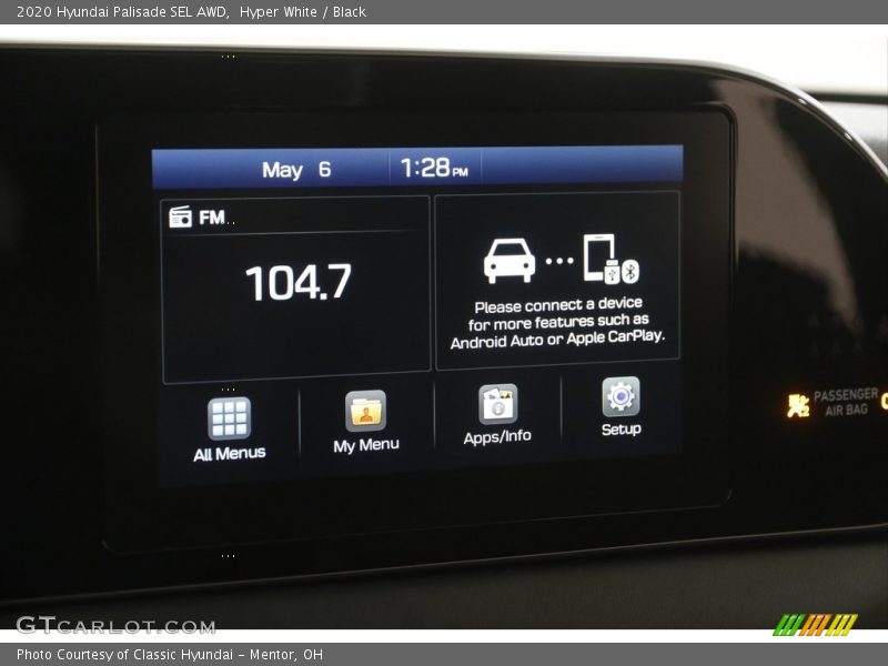 Hyper White / Black 2020 Hyundai Palisade SEL AWD