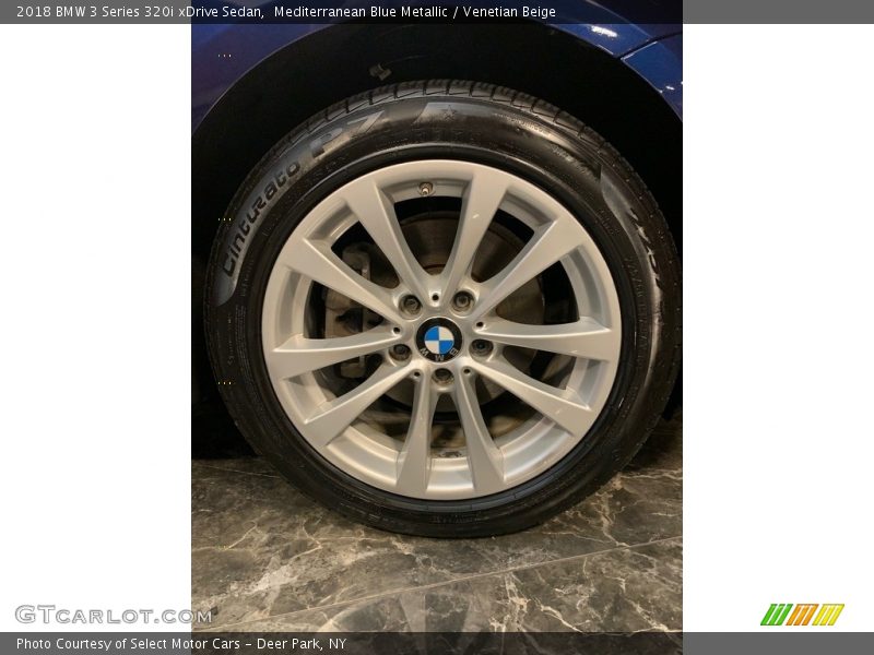 Mediterranean Blue Metallic / Venetian Beige 2018 BMW 3 Series 320i xDrive Sedan