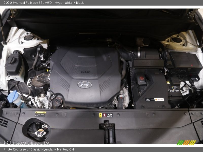 Hyper White / Black 2020 Hyundai Palisade SEL AWD