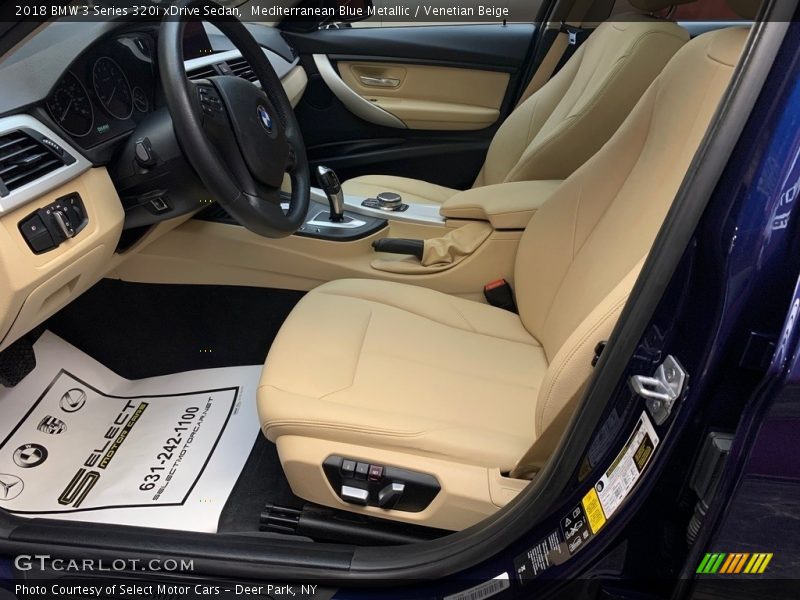 Mediterranean Blue Metallic / Venetian Beige 2018 BMW 3 Series 320i xDrive Sedan