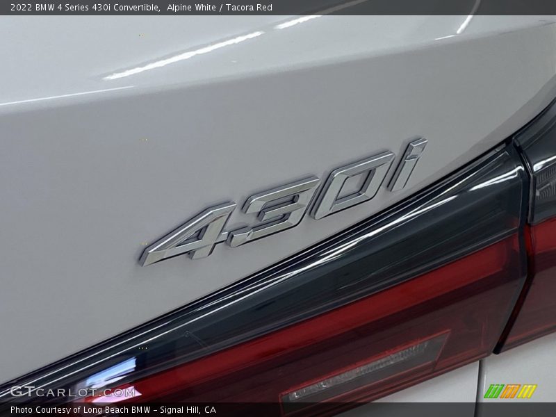 Alpine White / Tacora Red 2022 BMW 4 Series 430i Convertible