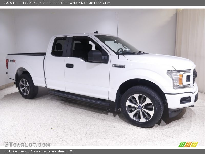 Oxford White / Medium Earth Gray 2020 Ford F150 XL SuperCab 4x4