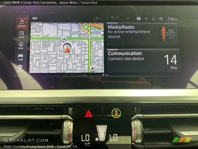 Navigation of 2022 4 Series 430i Convertible